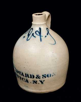 Utica, NY Stoneware Advertising Jug