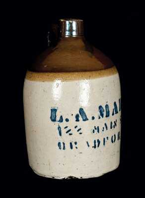 Bradford, PA Stoneware Advertising Jug