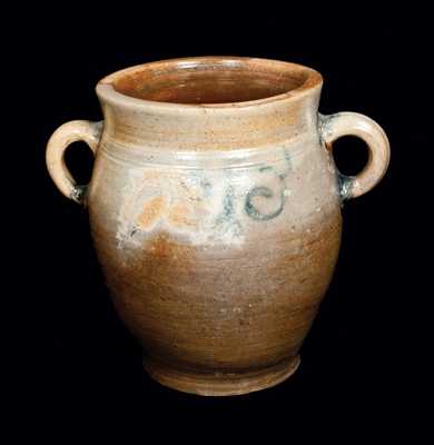 Vertical-Handled Stoneware Jar, NY or NJ, circa 1780