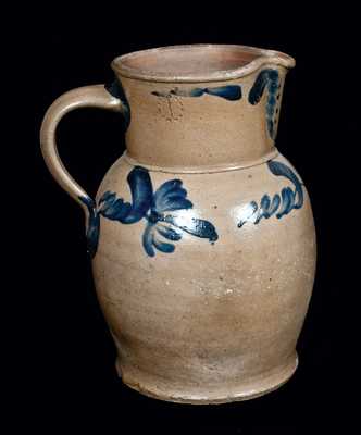 Strasburg, VA Decorated Stoneware Pitcher