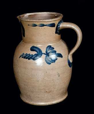 Strasburg, VA Decorated Stoneware Pitcher