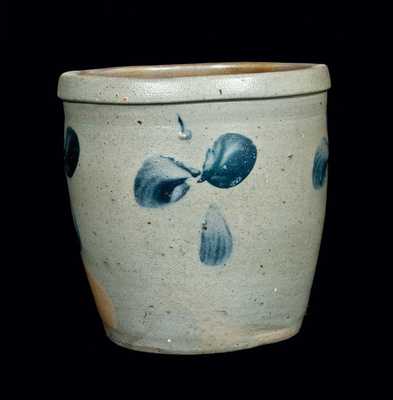 Stoneware Cream Jar with Clover Decoration, Baltimore circa 1880
