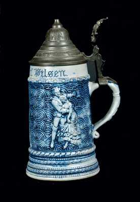 WHITES UTICA "Price of Pilsen" Stoneware Beer Stein