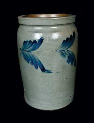 1 Gal. Stoneware Crock att. R. J. Grier, Chester Co., PA