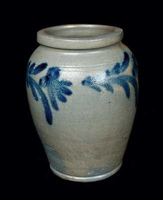 1/2 Gal. Ovoid Stoneware Crock, Philadelphia, circa 1850