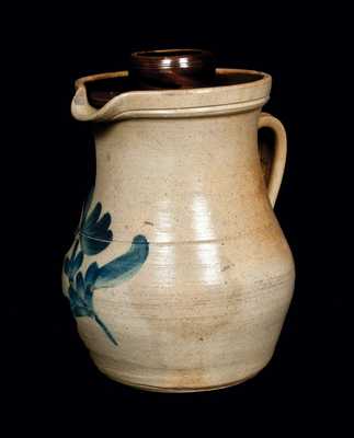Unusual Stoneware Lidded Pitcher