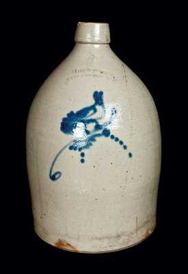 ADAM CAIRE / PO'KEEPSIE, NY Stoneware Jug with Bird