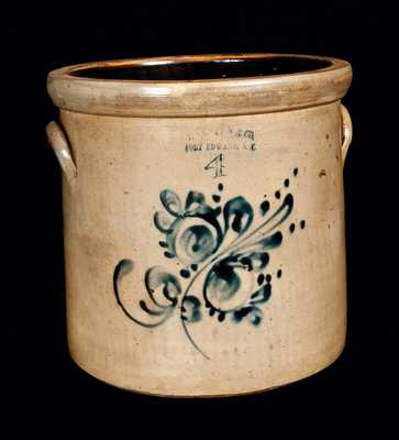 HAXSTUN & CO. / FORT EDWARD, NY Stoneware Crock