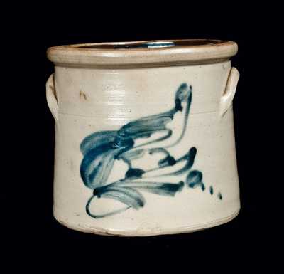 Stoneware Crock with Bird Decoration