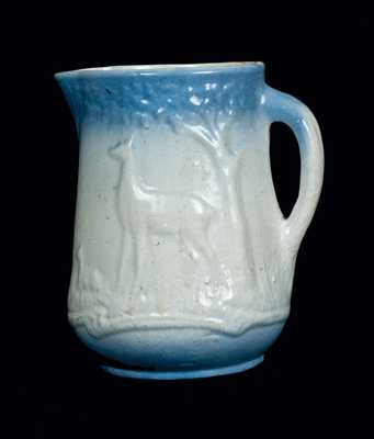 Blueware Pitcher with Deer