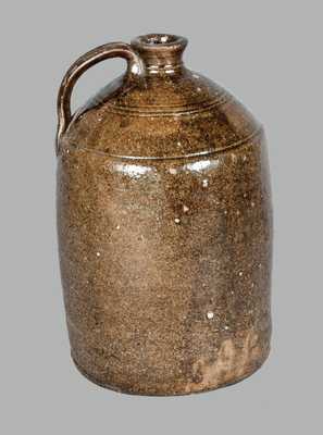 Alkaline Glazed Southern Stoneware Jug, probably W.F. Hahn, Trenton, South Carolina