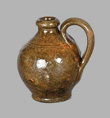 Miniature Ovoid Redware Jug