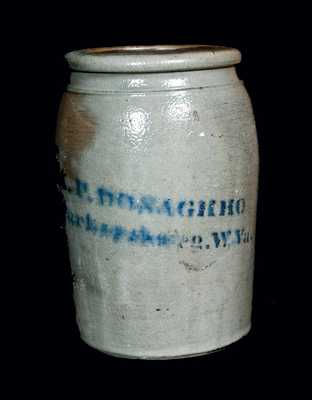 A. P. DONAGHHO / PARKERSBURG, WV Stoneware Crock