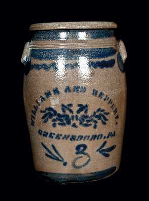 WILLIAMS AND REPPERT / GREENSBORO, PA Stoneware Crock