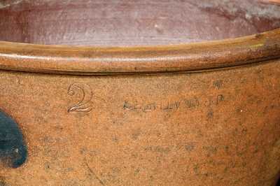 Extremely Rare J. B. LEATHERS / MT. EAGLE, PA Stoneware Bowl