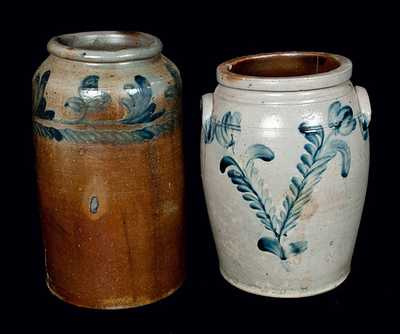 Lot of Two: Pennsylvania Stoneware Crocks