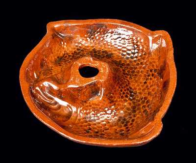 Pennsylvania Redware Fish Mold