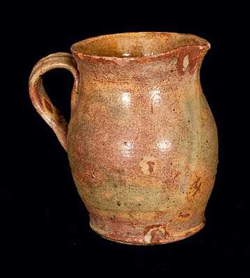 Rare New England Redware Pitcher