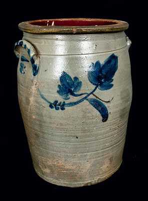 Scarce attrib. Philip Kabis, Shirleysburg, PA Stoneware Crock