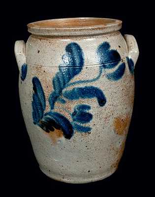 1 Gal. Baltimore, MD, Stoneware Crock with Tulip Decoration