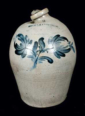 MOYER HARRISBURG Stoneware Jug with Tulip Decoration