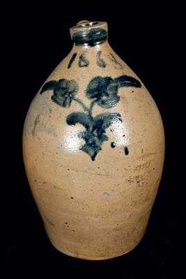 1868 Stoneware Jug attrib. Samuel Irvine, Newville, PA