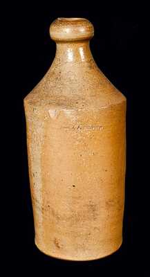 Doct. J. A. Brown Stoneware Bottle, Baltimore, circa 1850