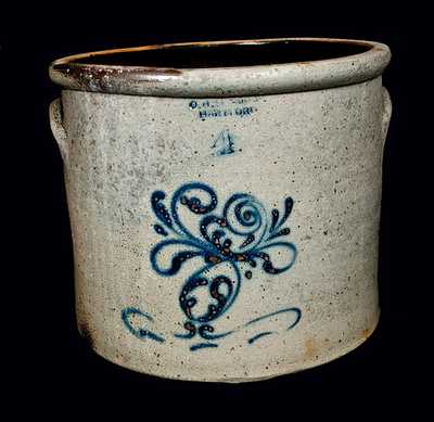 O. H. SEYMOUR / HARTFORD 4 Gal. Stoneware Crock