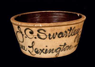 Line Lexington (Bucks County), PA Stoneware Script Bowl by Fulper Bros.