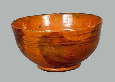 Redware Bowl with Manganese Decoration