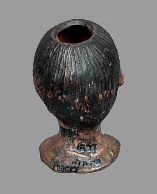 Very Rare Anna Pottery Abraham Lincoln Stoneware Death Mask, 1877