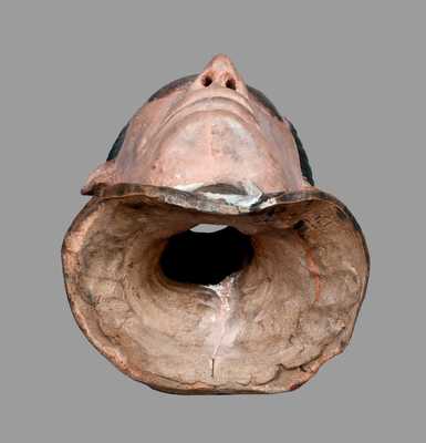 Very Rare Anna Pottery Abraham Lincoln Stoneware Death Mask, 1877