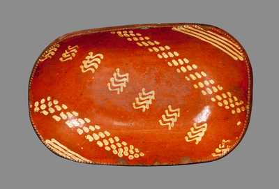 Slip-decorated Redware Loaf Dish