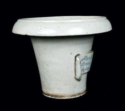 Rare Monumental Stoneware Memorial Urn attrib. Anna Pottery, Anna, IL