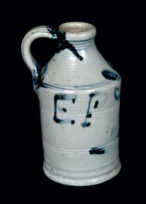 Rare and Important Stoneware Jug Dated 1796, possibly Cheesequake, NJ