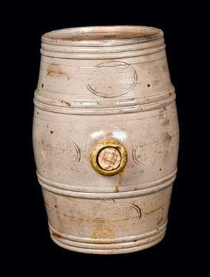 Rare Stoneware Rundlet Impressed