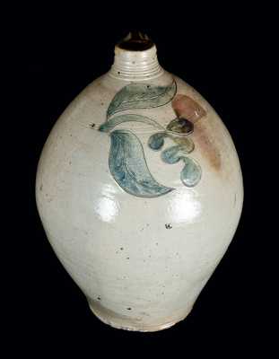 Stoneware Jug with Incised Floral Decoration, New Jersey, circa 1820