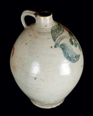 Stoneware Jug with Incised Floral Decoration, New Jersey, circa 1820