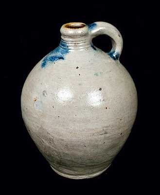 Ovoid Stoneware Jug, Cheesequake, NJ, circa 1800