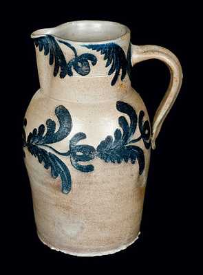 2 Gal. Floral Decorated Baltimore Stoneware Pitcher, circa 1835