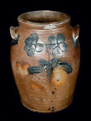 Ovoid Baltimore Stoneware Crock, Baltimore, c1845
