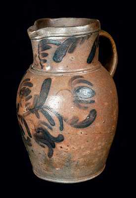 Huntingdon County, Pennsylvania, Stoneware Pitcher w/ Profuse Decoration