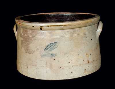 Decorated Pennsylvania Stoneware Cake Crock