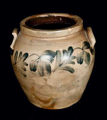 Ovoid Stoneware Crock att. Remmey, Philadelphia, Circa 1865