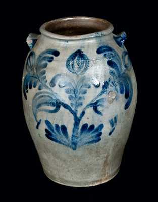 Profusely-Decorated H. C. SMITH / ALEXA. Alexandria, VA Stoneware Crock