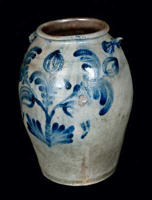 Profusely-Decorated H. C. SMITH / ALEXA. Alexandria, VA Stoneware Crock