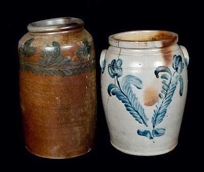 Lot of Two: Pennsylvania Stoneware Crocks