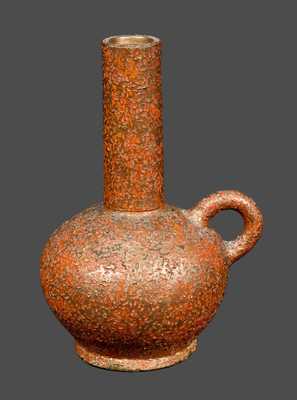 Rare Ornamental Redware Jug, Stamped SPEESE & SON / GETTYSBURG, PA