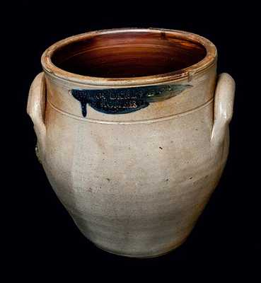 CHOLLAR, DARBY & CO. / HOMER, NY Stoneware Crock