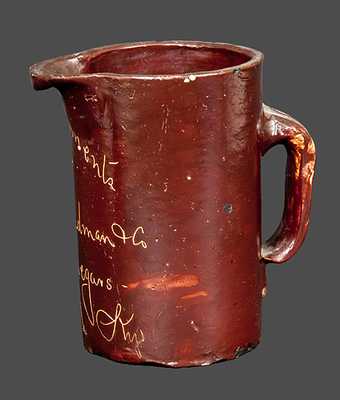 Paducah, KY Stoneware Vinegar Advertising Pitcher